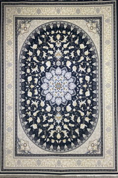 تصویر از فرش نقش برجسته 700 HCP شفق - سرمه ای- 6 متری (3* 2)